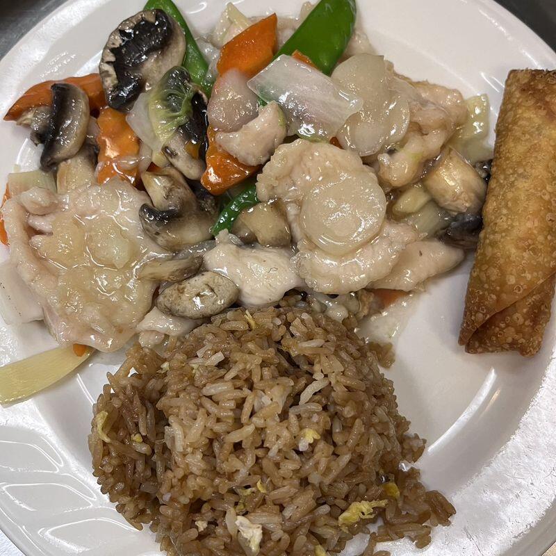 L-mushroom chicken
